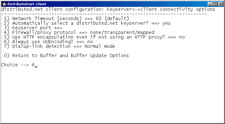 Keyserver<->client connectivity options