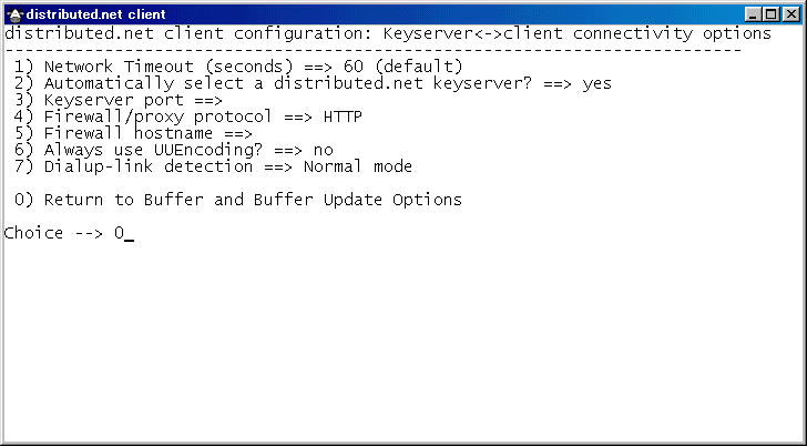 Keyserver<->client connectivity options